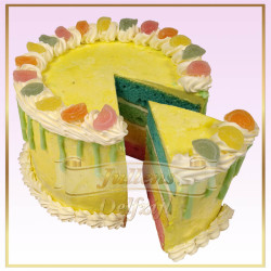 Rainbow dripcake